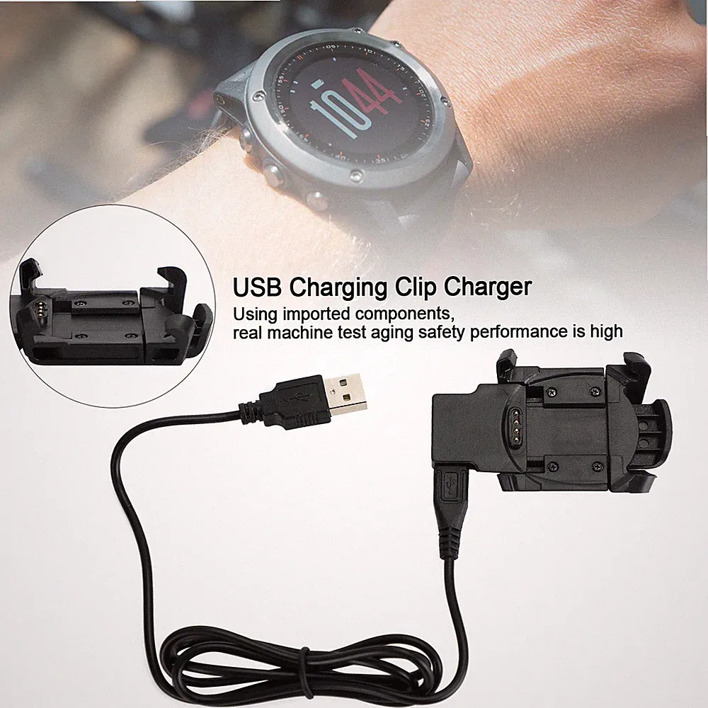 USB Data Ladekabel Ladedock Ladestation für Fenix 3/Fenix 3 HR GPS Smartwatch