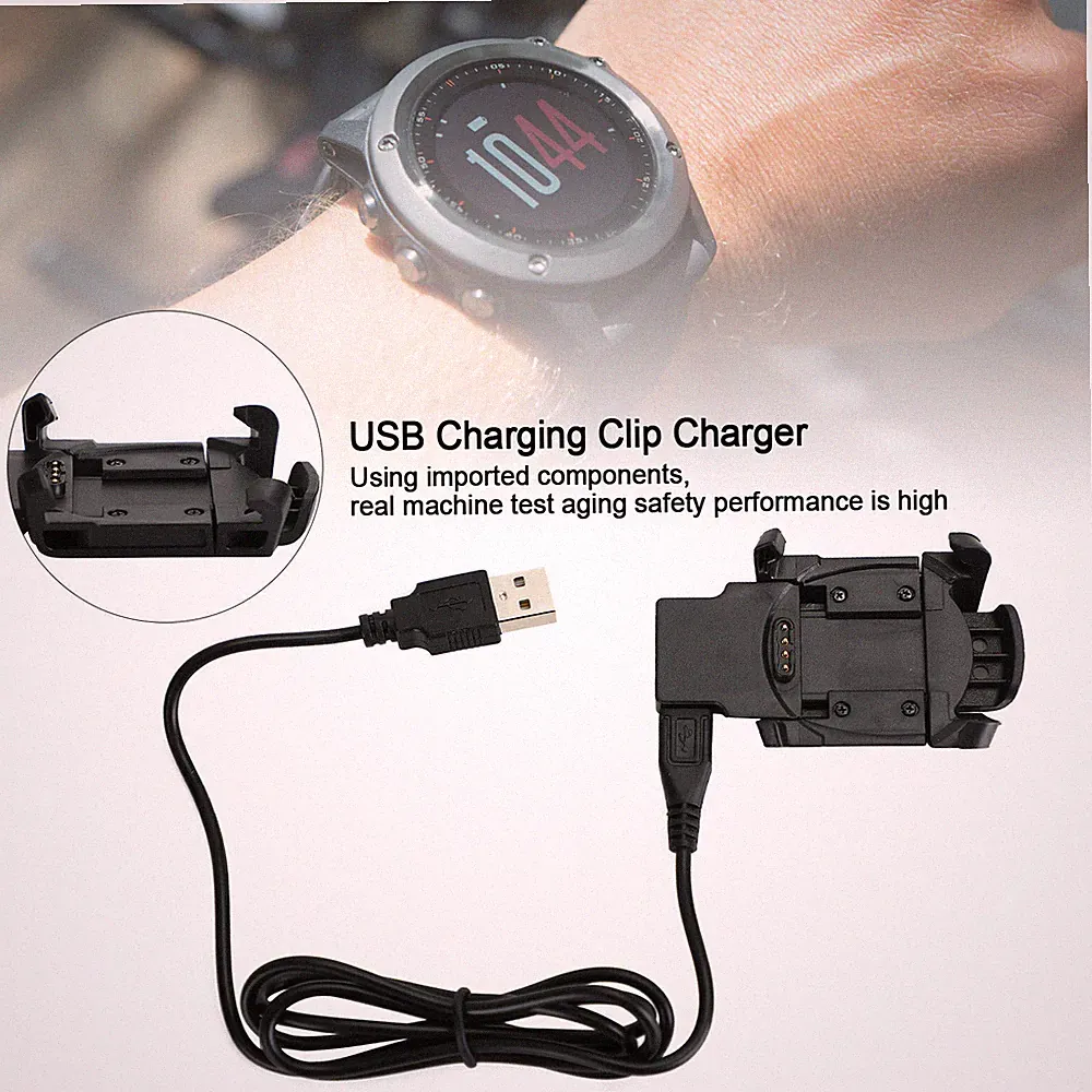 USB Data Ladekabel Ladedock Ladestation für Fenix 3/Fenix 3 HR GPS Smartwatch A