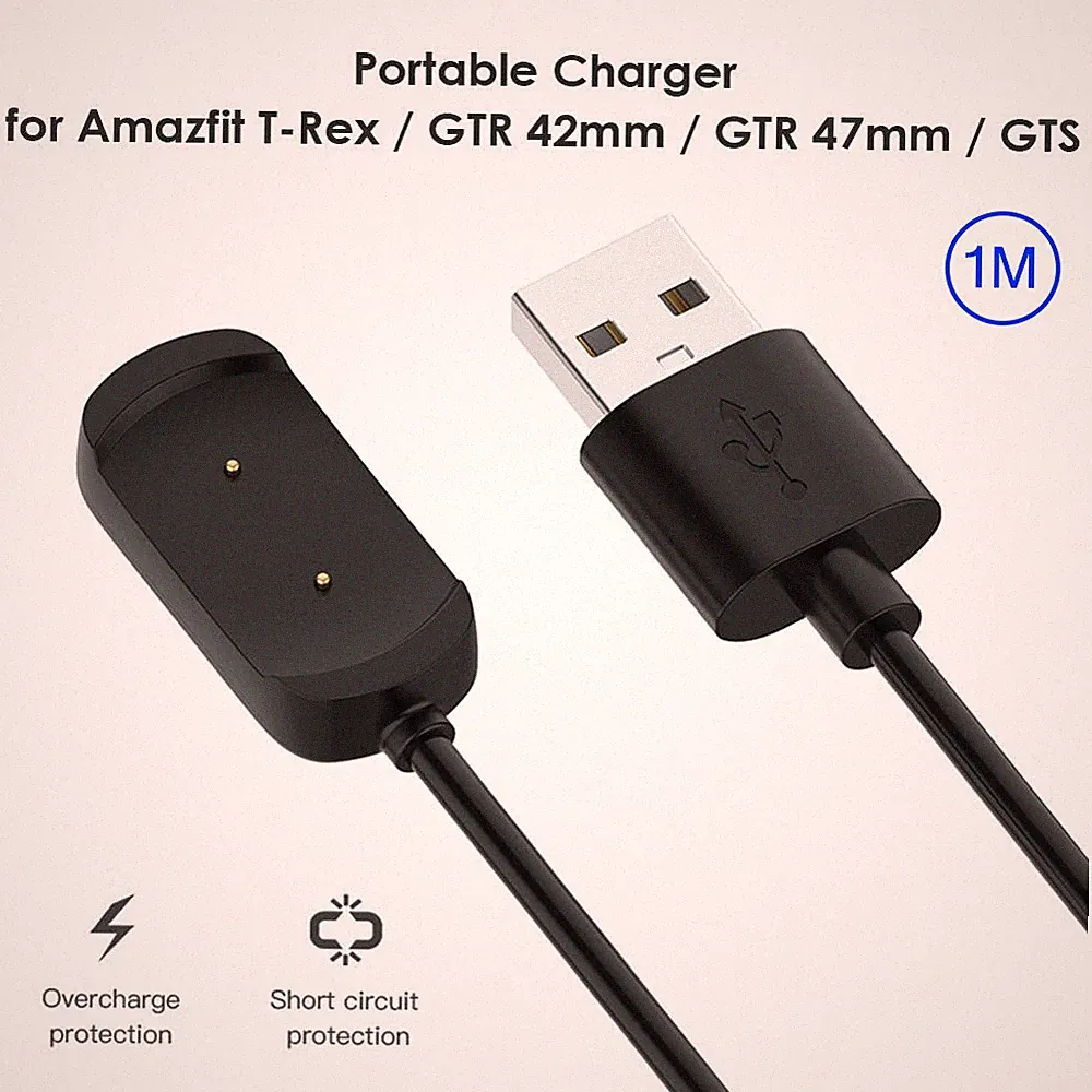 USB Ladekabel Für Amazfit T-Rex GTR GTS Smartwatch Band USB Ersatz Kabel