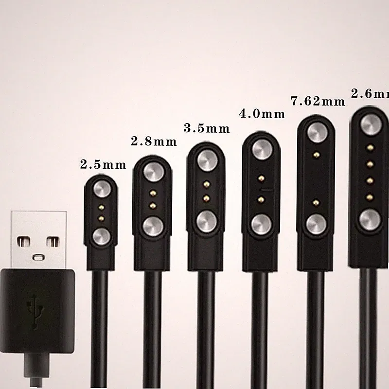 USB Ladekabel Für Haylou Solar LS05 Smart Watch 2 polig Magnetisch 4mm