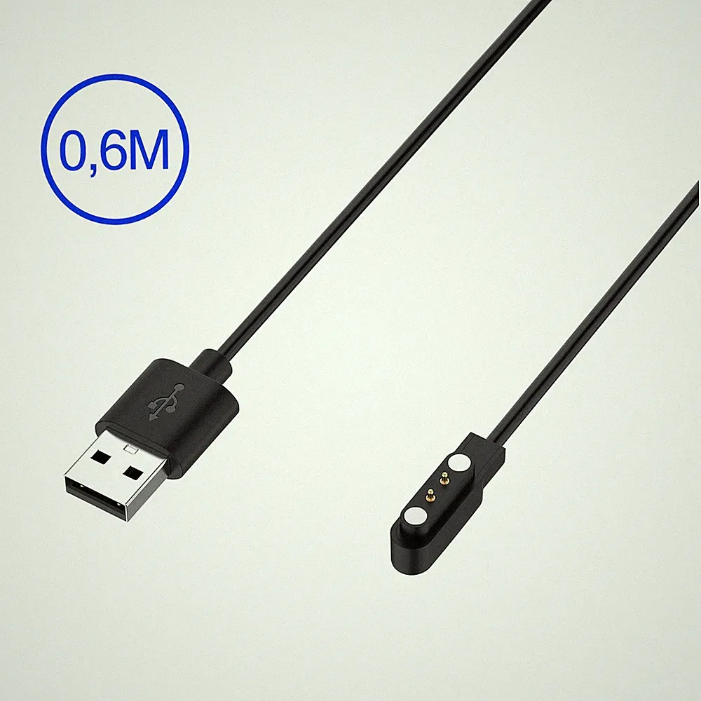 USB Ladekabel Für Ticwatch GTX YAMAY SW022 Smart Watch 2 polig Magnetisch 4mm