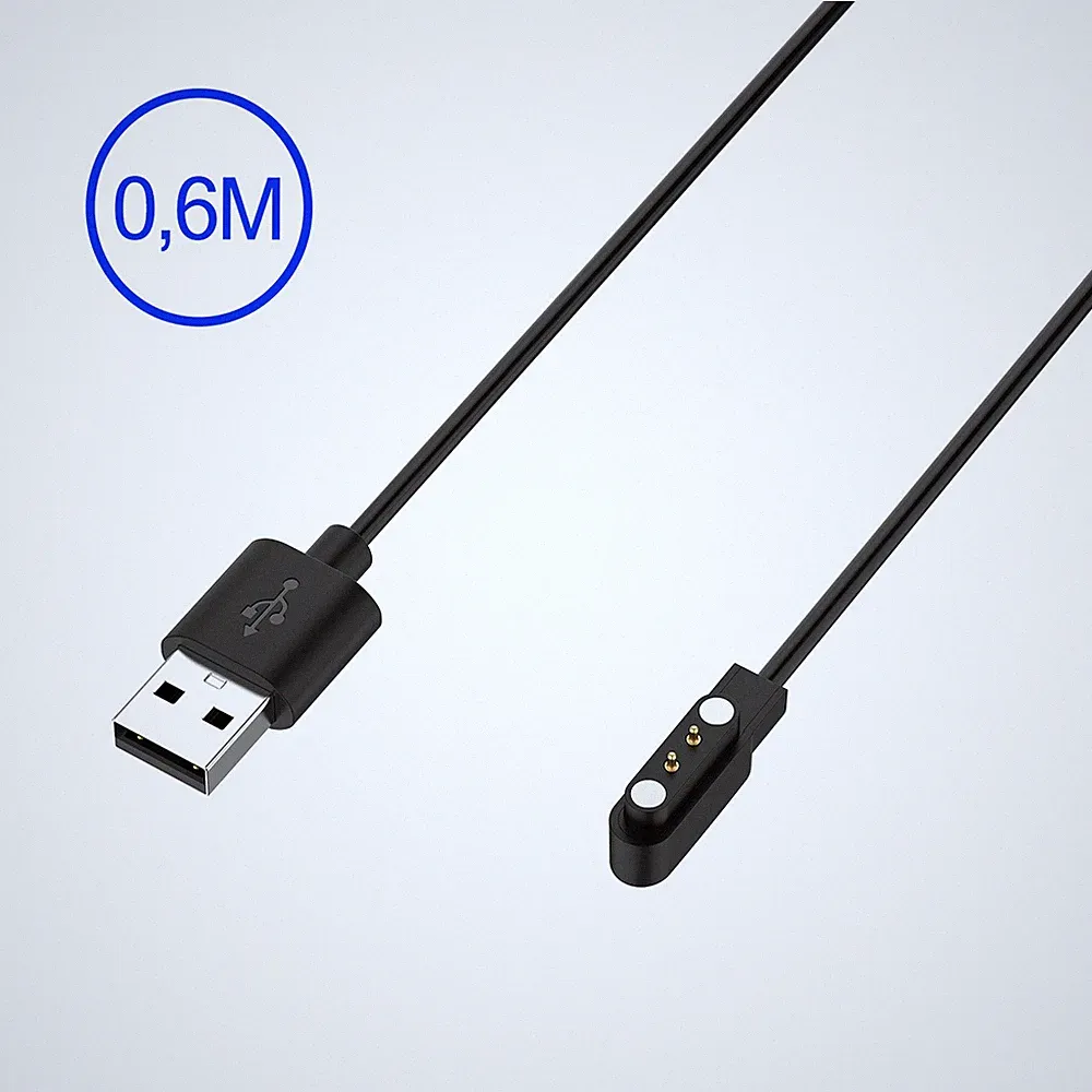 USB Ladekabel Für Xiaomi Haylou LS05s Smart Watch Kabel 2 polig Magnetisch 4mm
