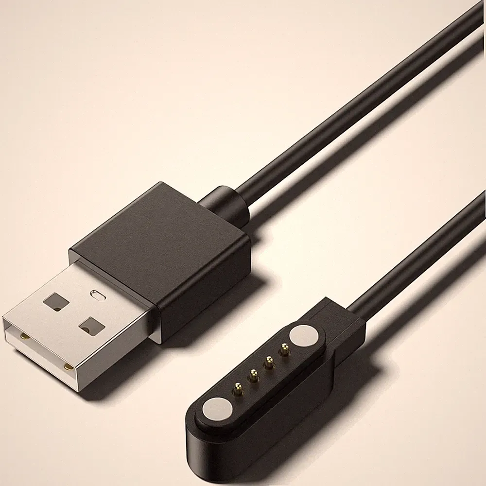 USB Ladekabel Smartwatch 4 Polig 7,62mm magnetisch Ladegerät Kabel