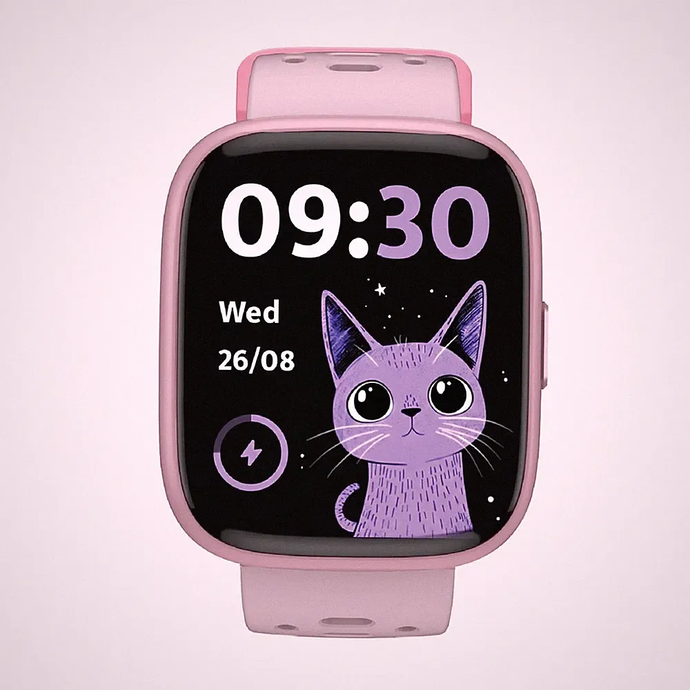 v-Fitness Kinder Smartwatch Spiele Fitness und Ortungsfinder Pink