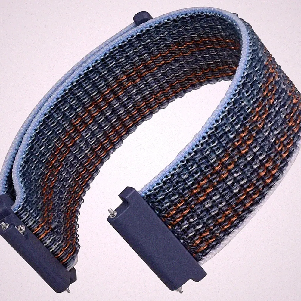 Verstellbares Nylon Uhrenarmband für Herren Damen Sport Klettverschluss 18mm...
