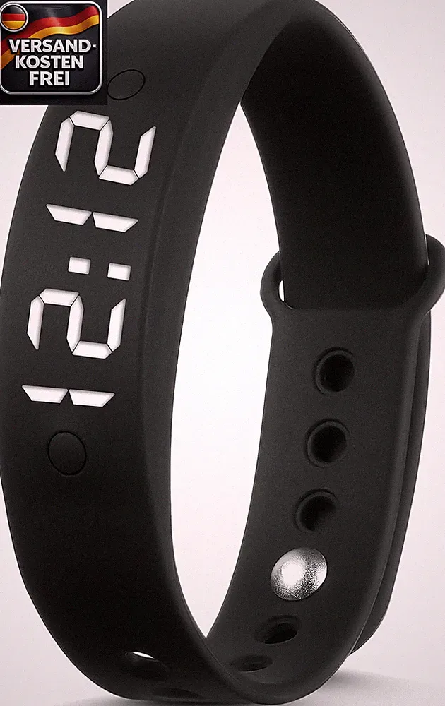 Vibrationswecker Uhr mit bis zu 15 Alarme personalisiert für Medikamente und All