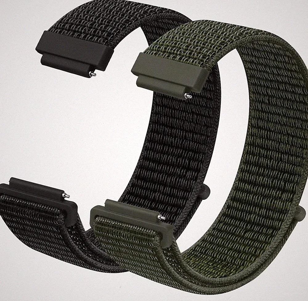 Vicloon Fabric Nylon Uhrenarmband, 16mm/18mm/20mm mit Smartwatch Armband