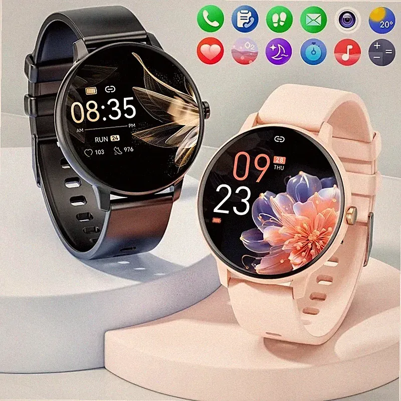 Vielseitige Unisex Smartwatch mit Bluetooth Telefonfunktion Aktivitäts Tracking