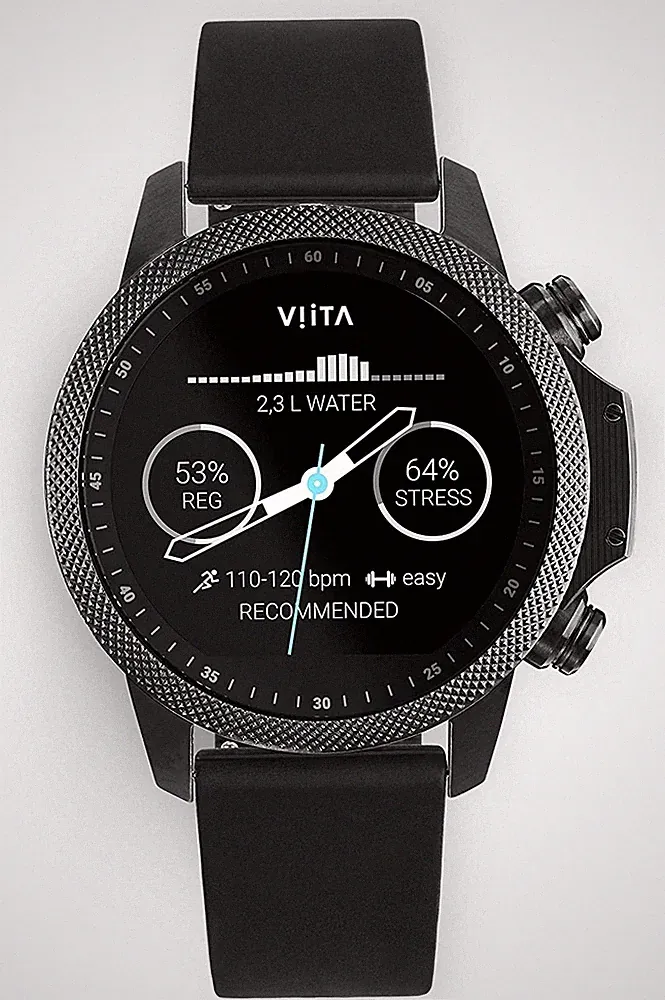 Viita Smartwatch Watch Uhr Active HRV Adventure Silikon schwarz