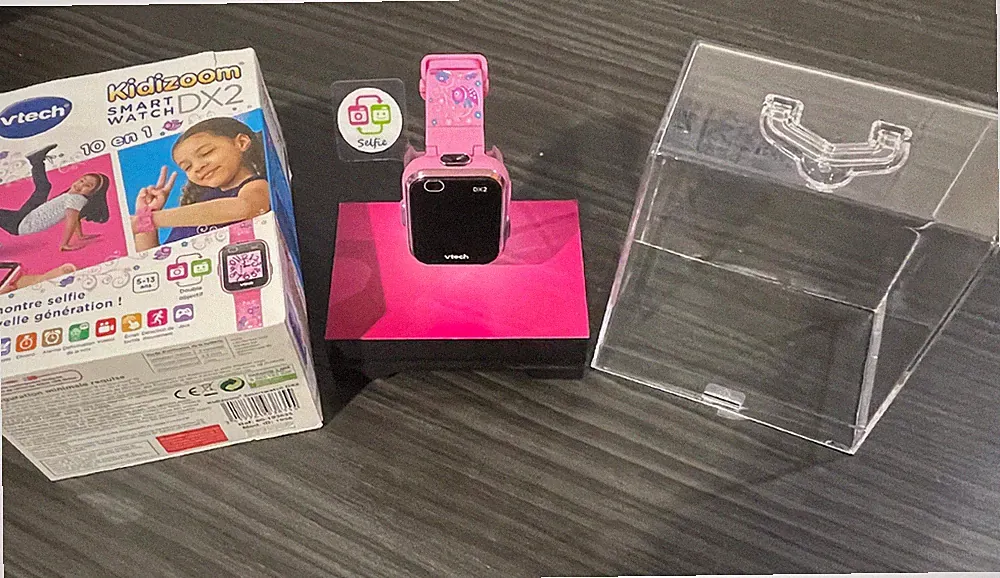 vtech Kidizoom Smart Watch DX2 rosa, Touchscreen, 2 Kameras, Kinderuhr mit Vögel