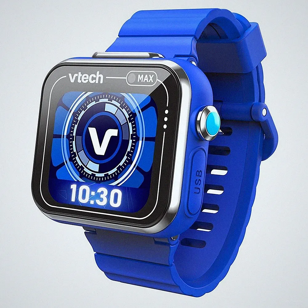 VTech KidiZoom Smart Watch MAX blau, Kinder-Smartwatch, 5 Jahr(e), 90 g, Blau