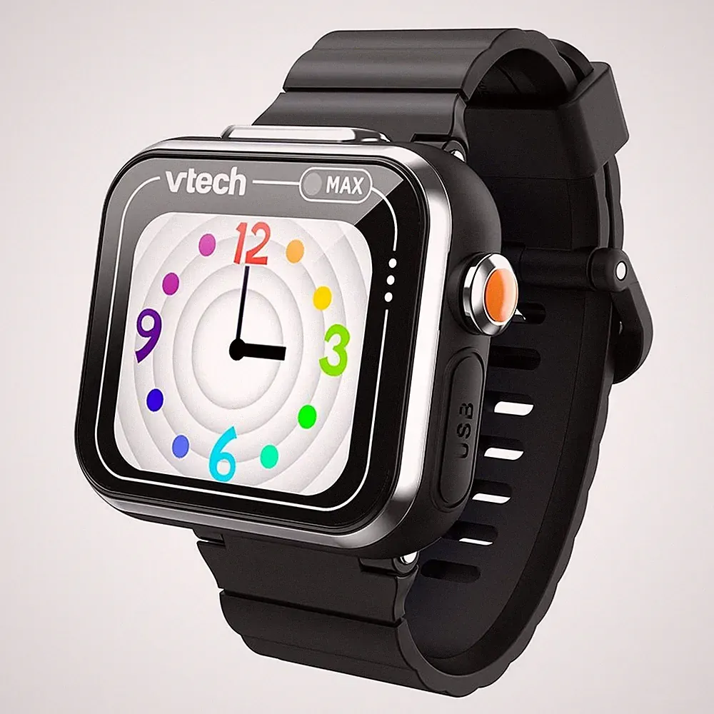VTech KidiZoom Smart Watch MAX schwarz, Kinder-Smartwatch, 5 Jahr(e), 90 g, Schw