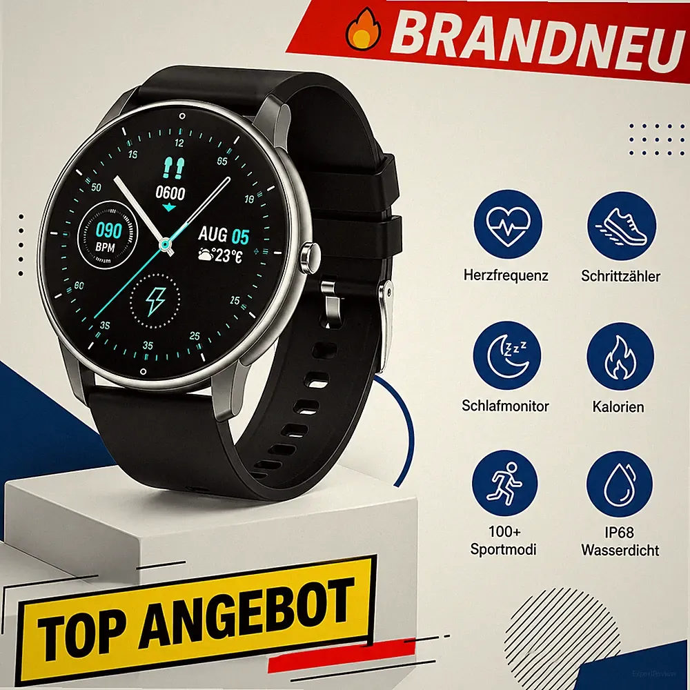 Watch Smartwatch Fitnessuhr Armbanduhr Puls Blutdruck Schlaftracker