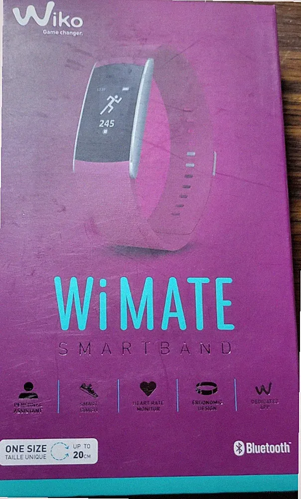 Wiko WiMate Smartwatch Smartband Violett Personal Assistant Smart Coach Sleep M.