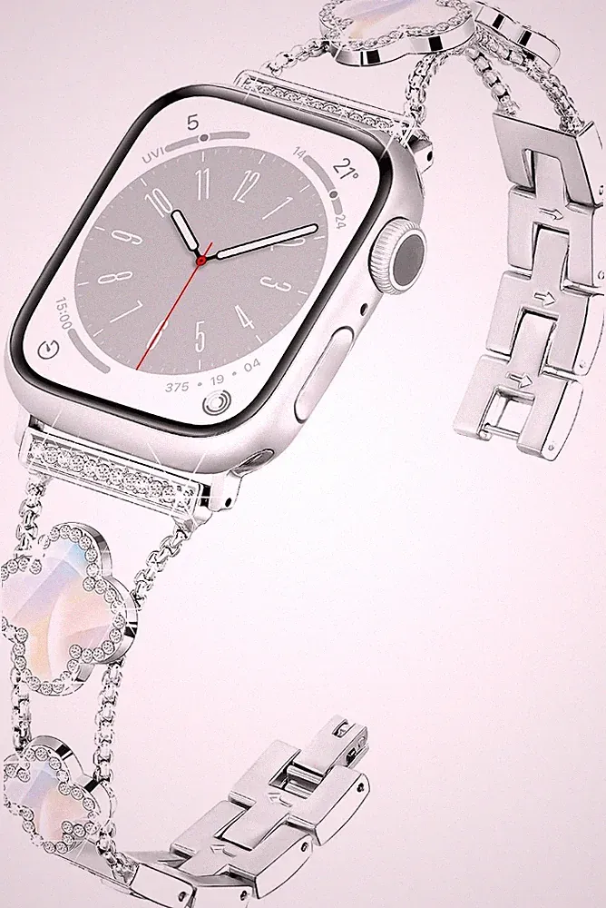wipalor Vierblattklee Band für Apple Watch Armbands Damen 42 mm 41 mm 40 mm 38