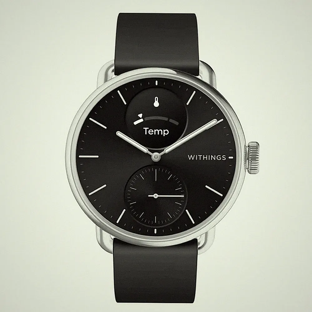 Withings - HWA10-Model 1-All-Int - Hybriduhr - Damen - Scanwatch 2 38mm black