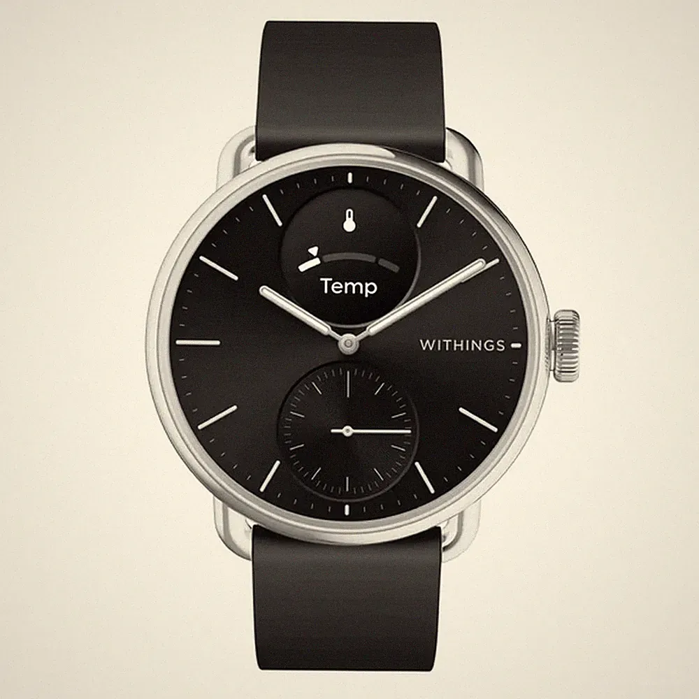 Withings - HWA10-Model 1-All-Int - Hybriduhr - Damen - Scanwatch 2 38mm black