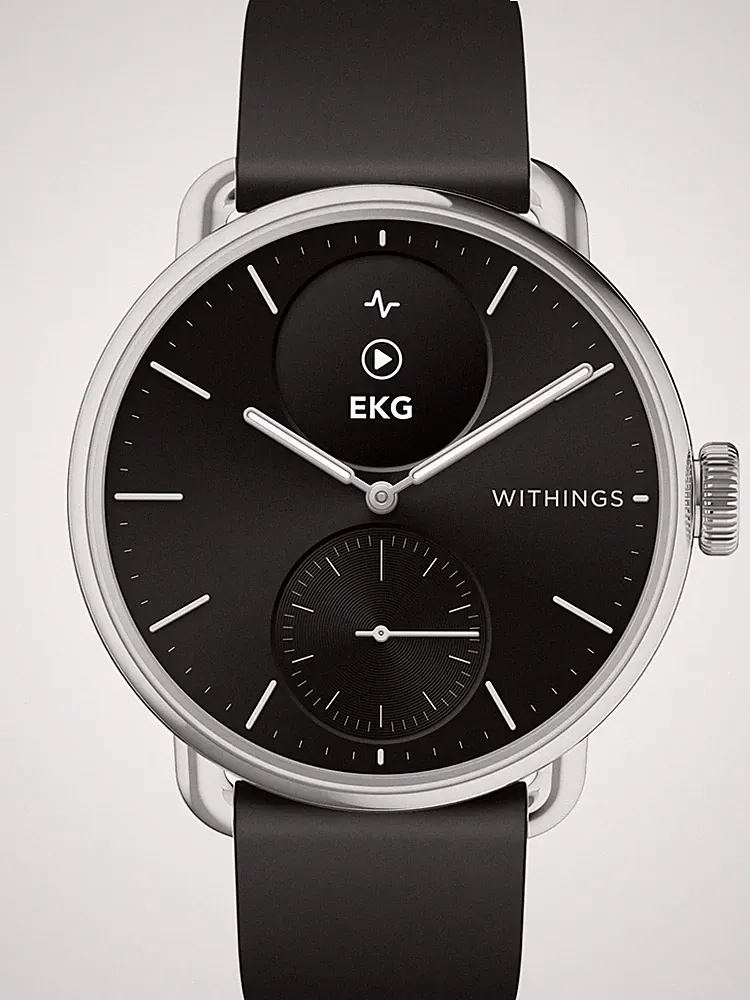 Withings HWA10-model 1-All-Int ScanWatch 2 Black 38 mm 5ATM Smartwatch Quarz...