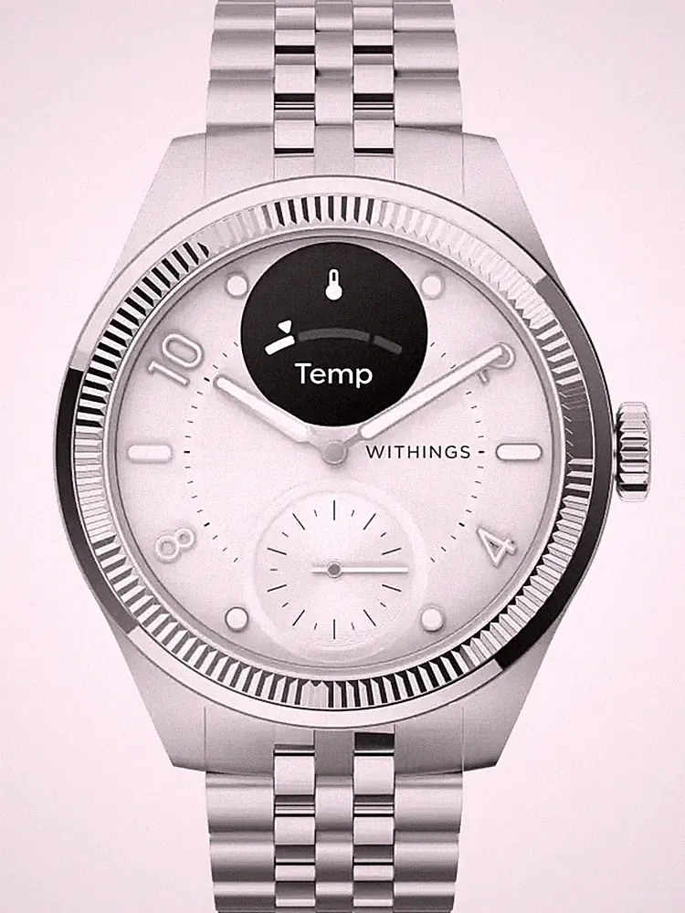Withings HWA10-MODEL 10-ALL Scanwatch Nova Brilliant silver 39mm 5ATM