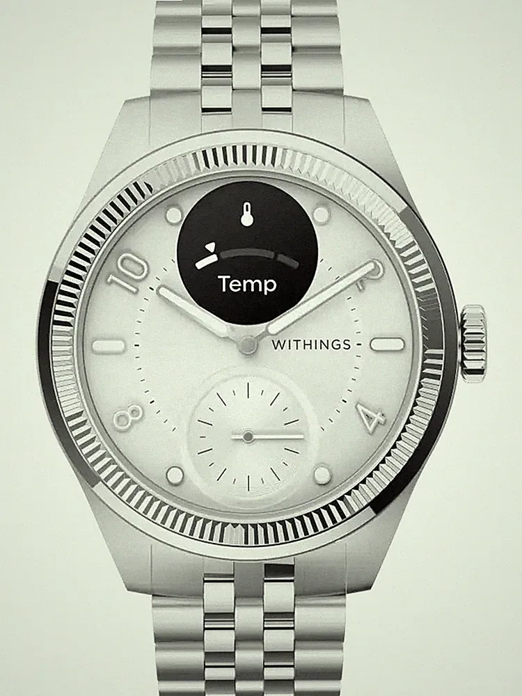 Withings HWA10-MODEL 10-ALL Scanwatch Nova Brilliant silver 39mm 5ATM