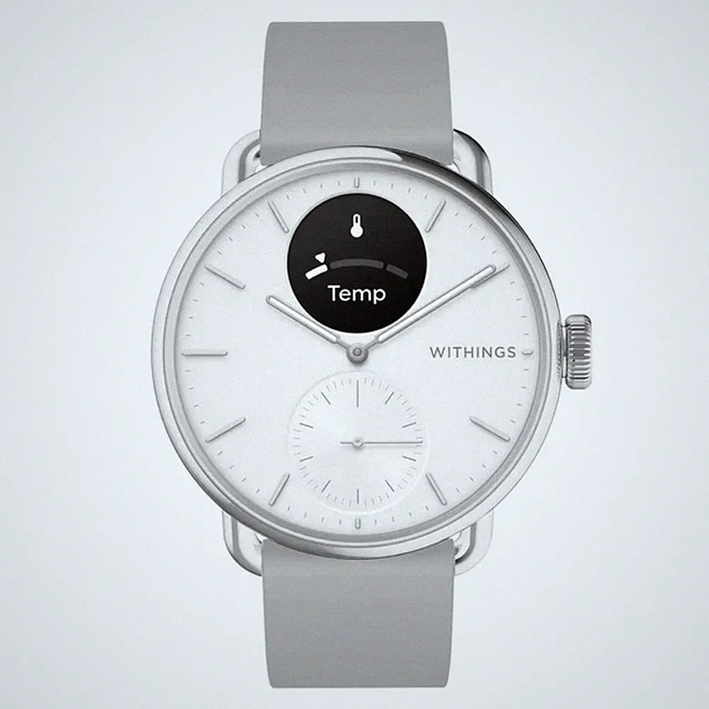 Withings - HWA10-Model 2-All-Int - Hybriduhr - Damen - Scanwatch 2 38mm white