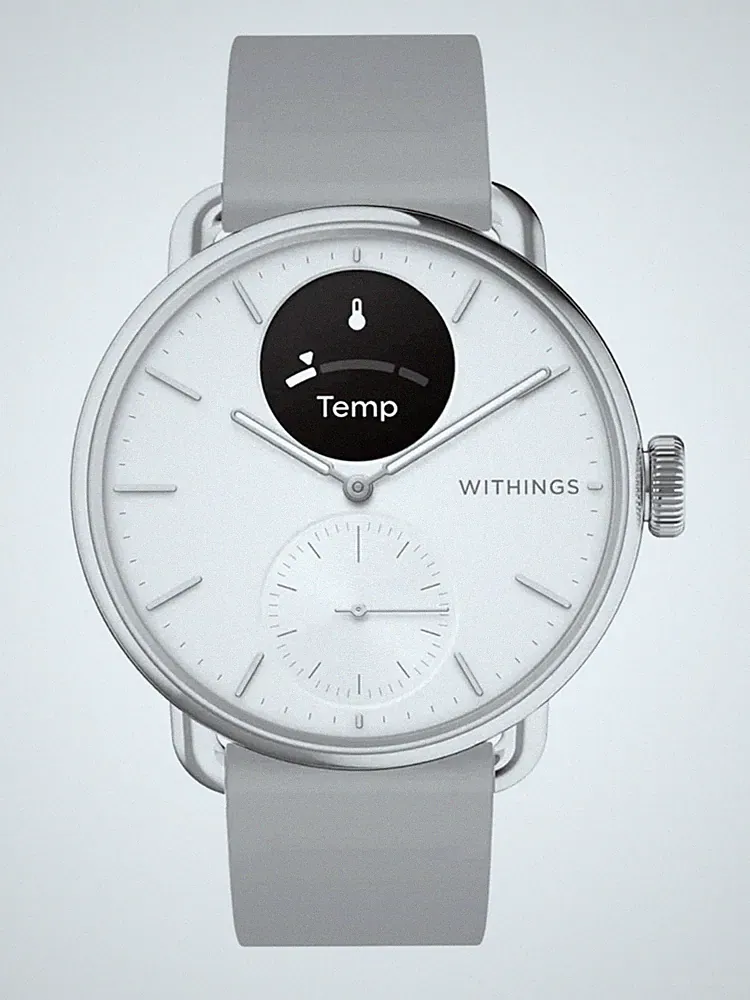 Withings HWA10-model 2-All-Int ScanWatch 2 White 38 mm 5ATM Smartwatch Quarz...