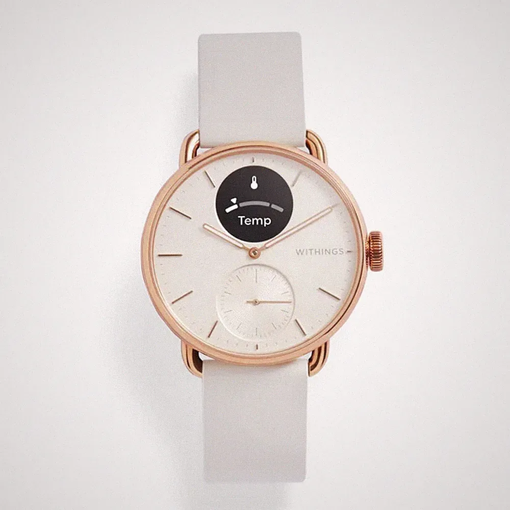 Withings - HWA10-Model 3-All-Int - Hybriduhr - Damen - Scanwatch 2 38mm sand