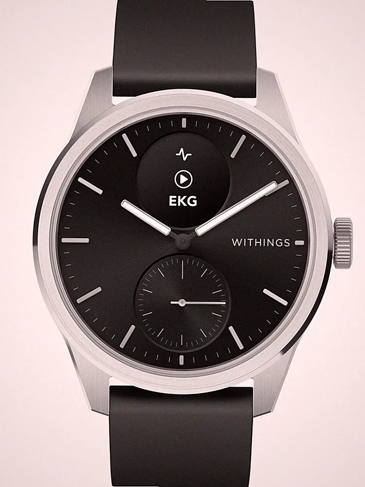 Withings HWA10-model 4-All-Int ScanWatch 2 Black 42 mm 5ATM Smartwatch Quarz...