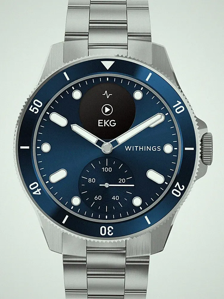 Withings HWA10-model 7-All-Int ScanWatch Nova Blue 43mm 10ATM