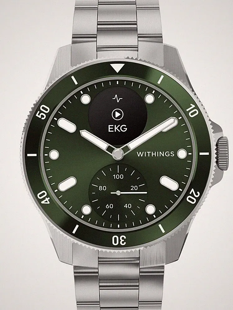 Withings HWA10-model 8-All-Int ScanWatch Nova Green 43mm 10ATM