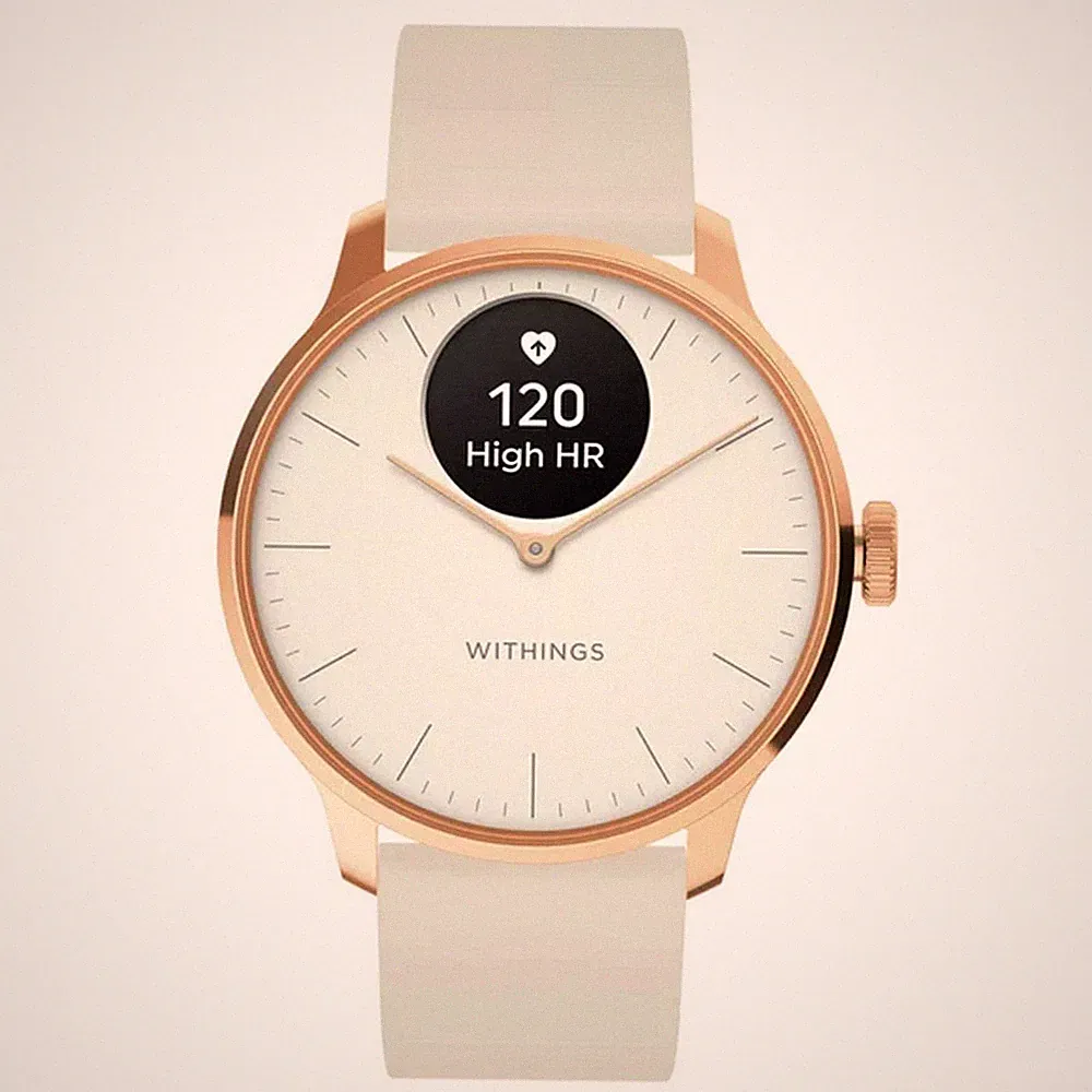 Withings - HWA11-Model 1-All-Int - Hybriduhr - Damen - Scanwatch Light 37mm sand