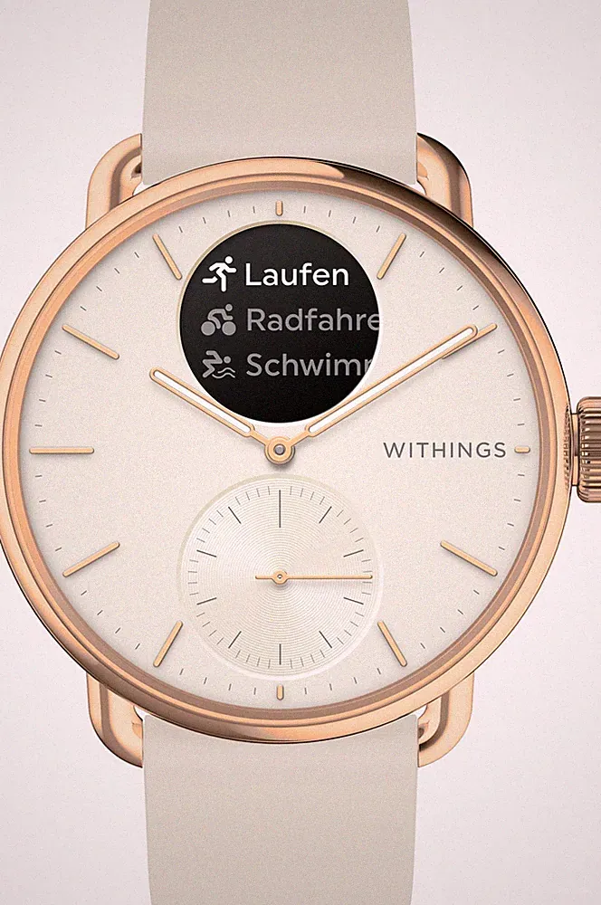 WITHINGS - Scanwatch 2 38mm, Roségold White - HWA10-model 3-All-Int - Smartwatch