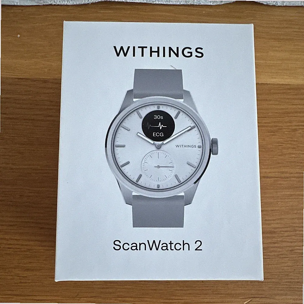 Withings ScanWatch 2 42 mm Hybrid-Smartwatch Silikonarmband ECG Android/iOS
