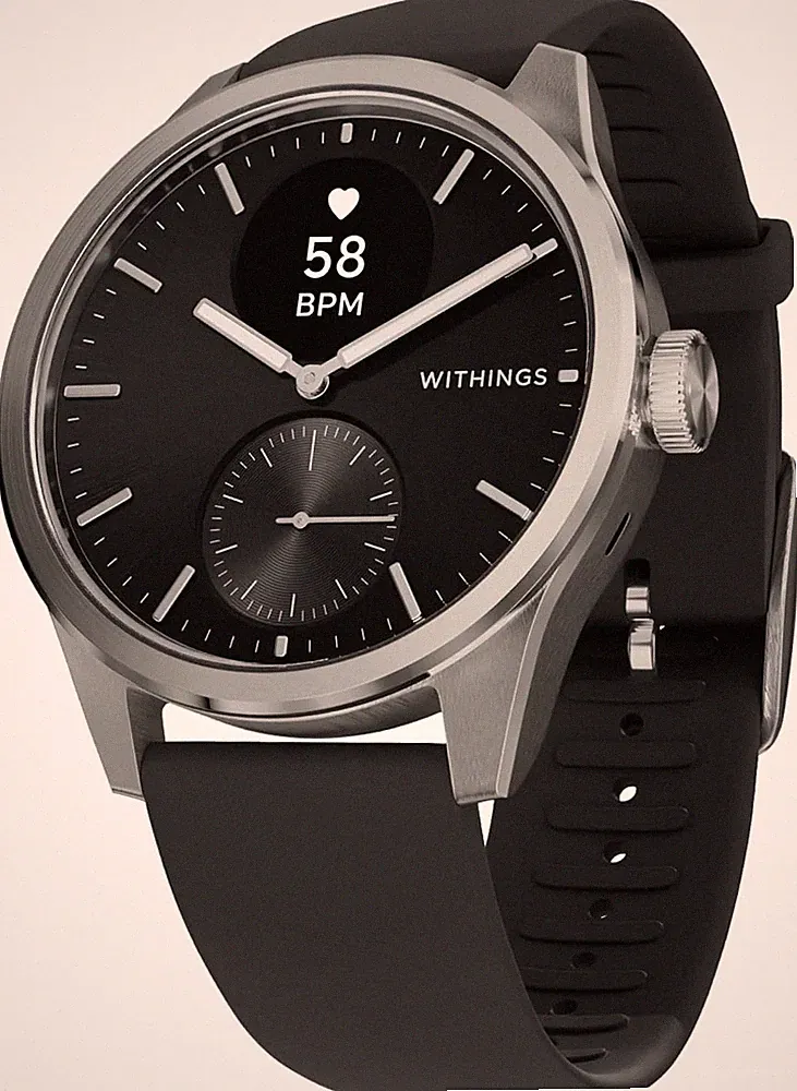 Withings ScanWatch 2 Hybrid Smartwatch ECG Vernetztes GPS 42mm Uhr Smart Watch