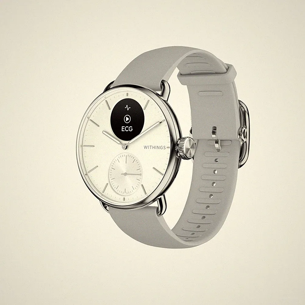 WITHINGS ScanWatch 2 - Hybrid Smartwatch, Herzfrequenzmessung, Fitnesstrack