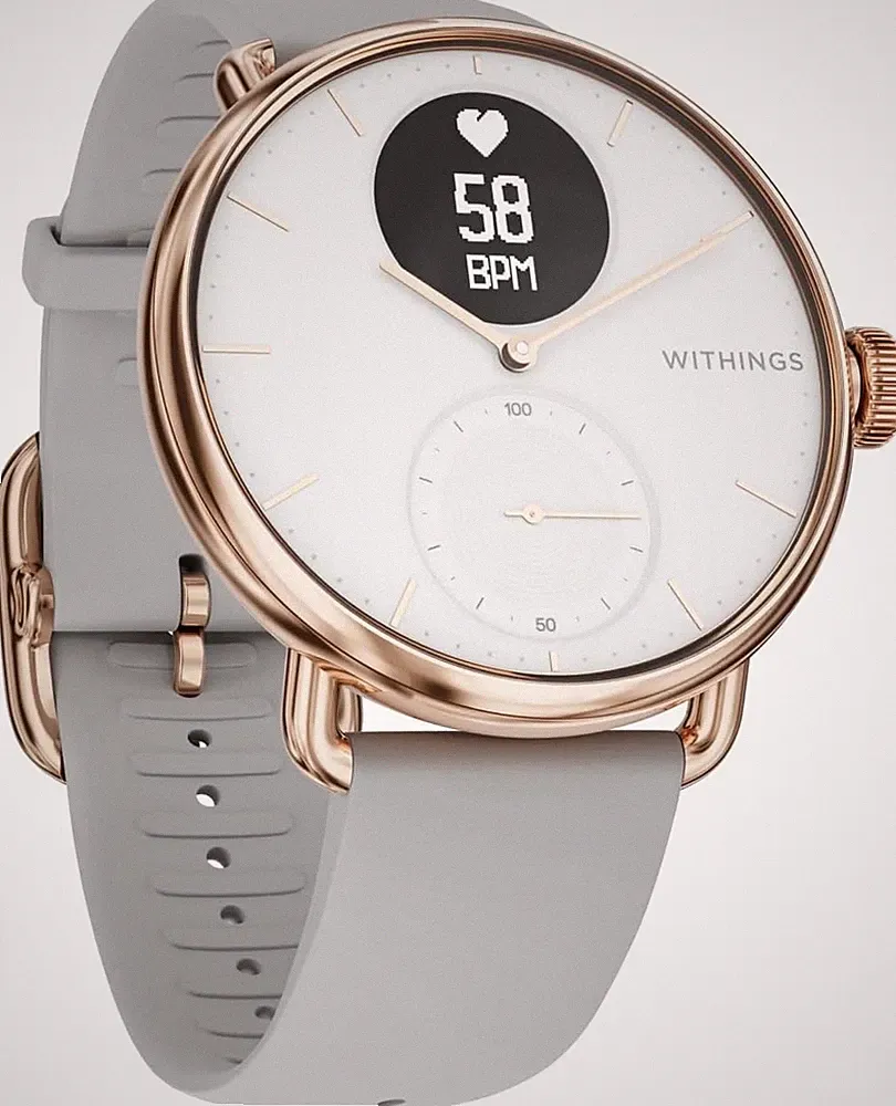 Withings ScanWatch - Hybrid Smartwatch mit EKG, Herzfrequenzsensor & Oximeter, M