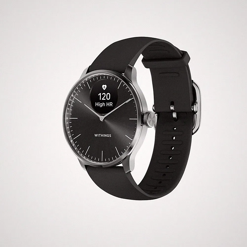 Withings ScanWatch Light - Hybrid Smartwatch, Herzfrequenz 37 mm, schwarz