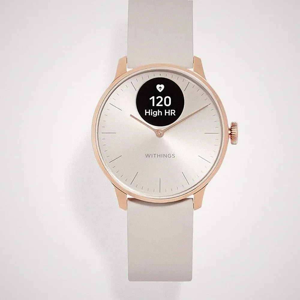 Withings ScanWatch Light Rosegold Smartwatch Fitness Herzfrequenz Schlaf Tracker