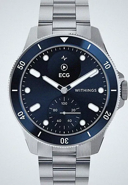 WITHINGS - ScanWatch Nova Blue - HWA10-model 7-All-Int - Smartwatch, Herrenuhr
