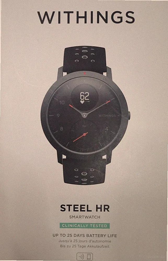 Withings Steel HR - Hybrid Smartwatch Connected GPS, NEU / OVP