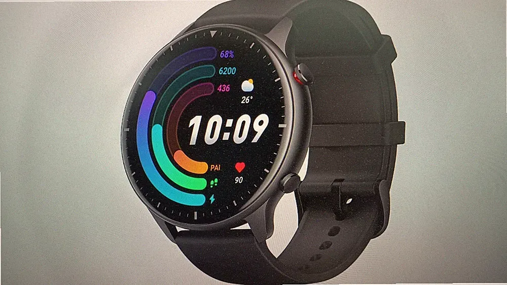 WW-0281 Amazfit GTR 2e Smartwatch,1,39'' AMOLED Display,schwarz B-WARE