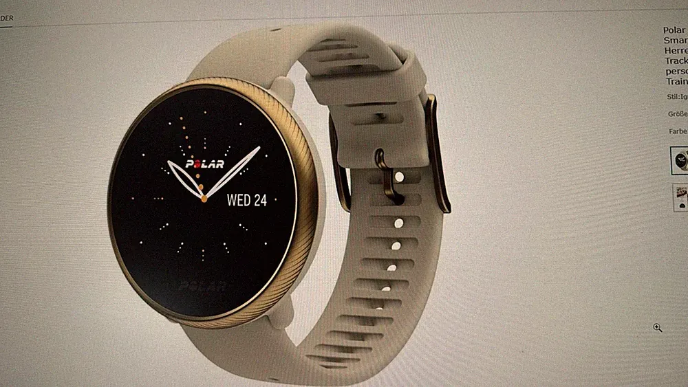 WW-0335 Polar Ignite 2 GPS Sport-Smartwatch 43mm ‎Champagne/Gold Damen B-WARE