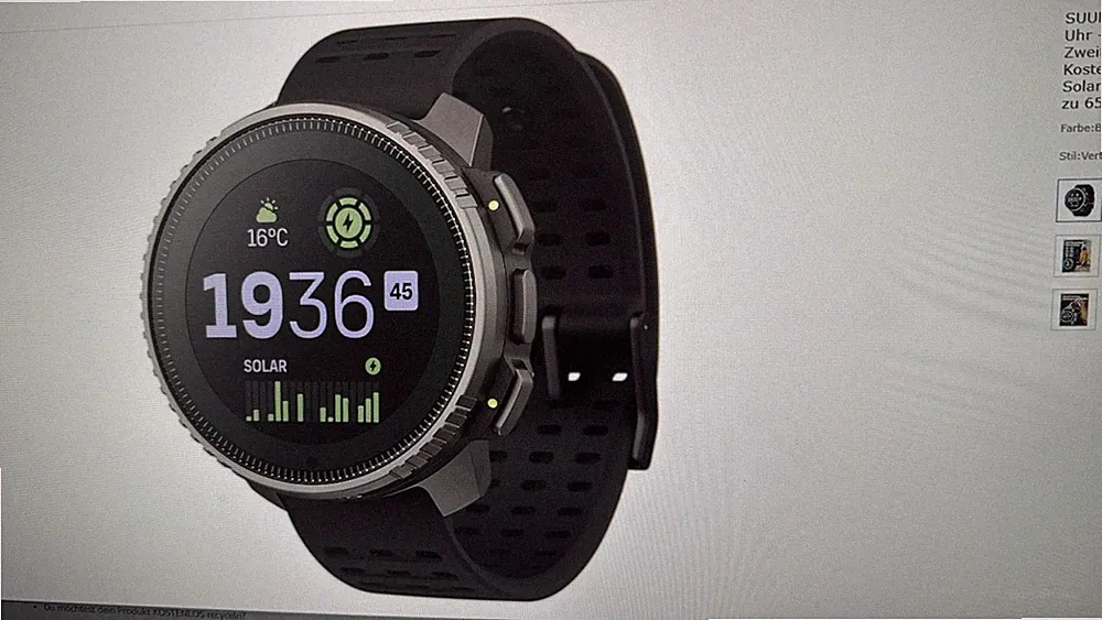 WW-0565 SUUNTO Vertical Abenteuer Uhr PS Smartwatch unisex schwarz B-WARE