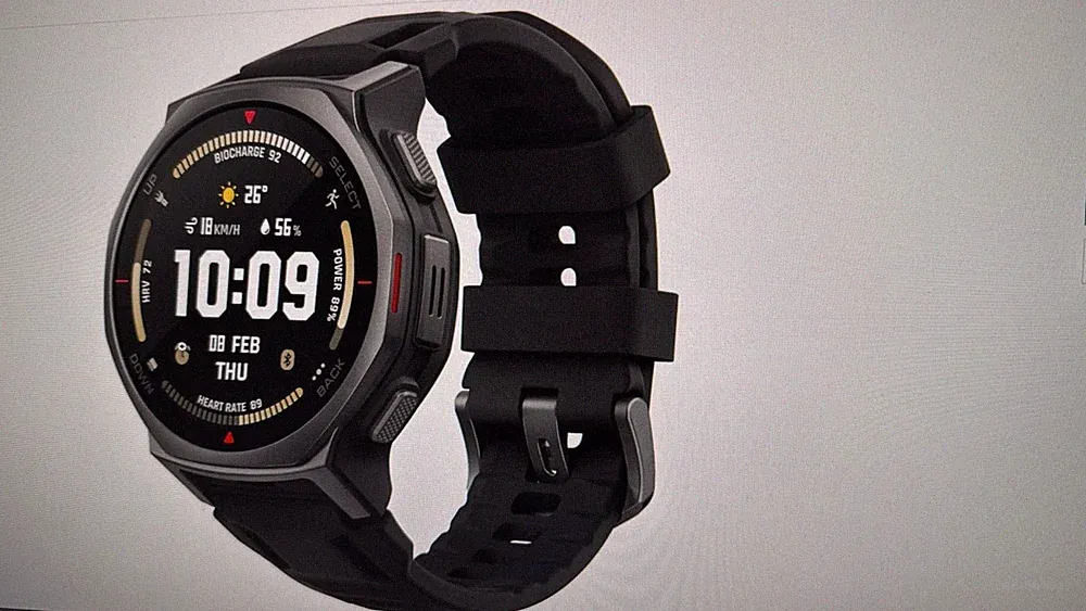 WW-0576 Amazfit T-Rex 3 Pro Outdoor Smartwatch 44 mm taktisches schwarz B-WARE