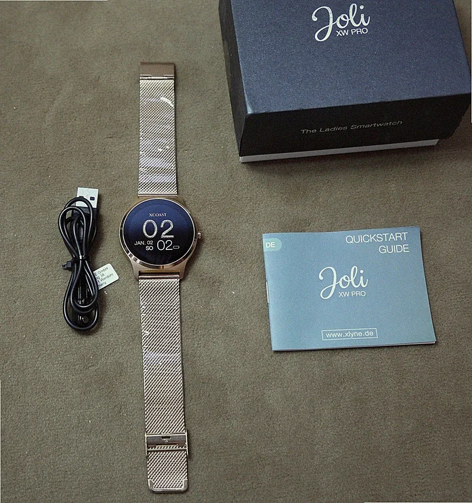 X-WATCH JOLI XW PRO Smartwatch-iOS-Schrittzähler Uhr Damen 54029 Rosegold