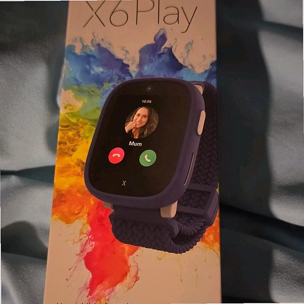 X6 Play Kinder-Smartwatch blau 46 mm Android-kompatibel Fluoroelastomer