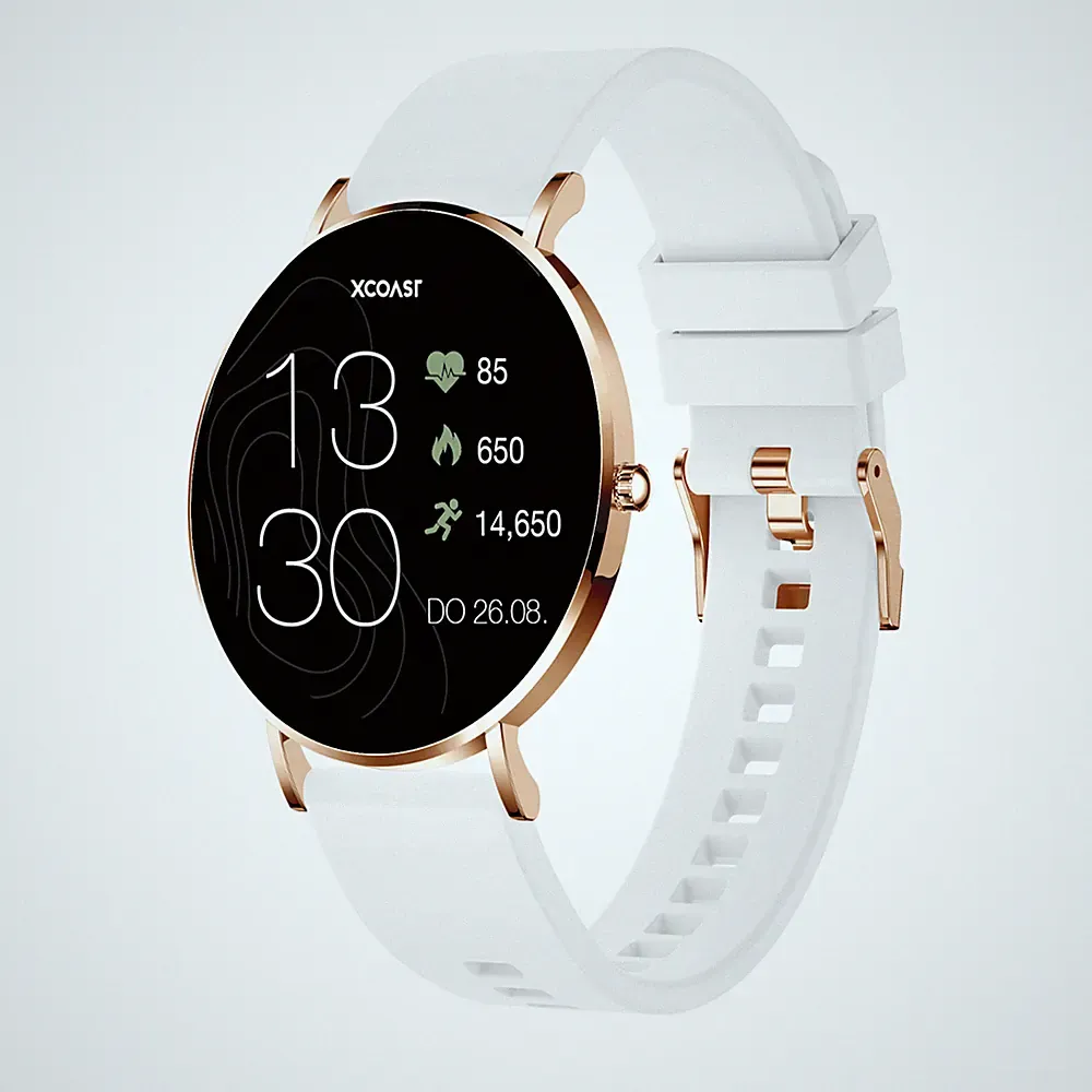 XCOAST SIONA 2 Damen Smartwatch (4,2 cm iOS und Android) Fitness Tracker