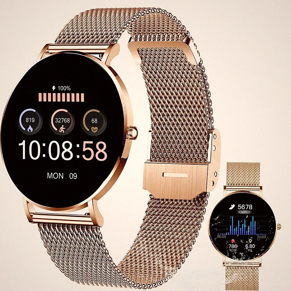 XCOAST SIONA 2 Damen Smartwatch iOS & Android Rosegold (hell)
