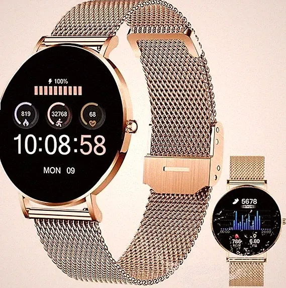 XCOAST SIONA 2 Damen Smartwatch Roségold – 1,3″ AMOLED, Elegante Fitnessuhr, NEU