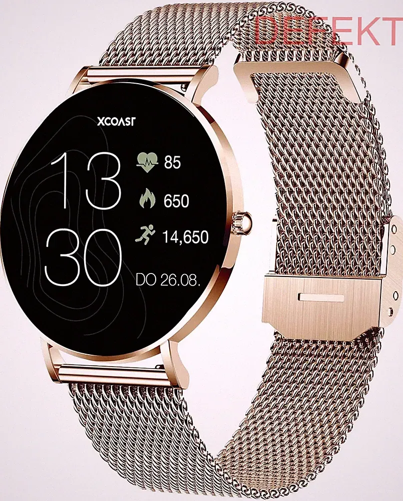 XCOAST SIONA 2 Smartwatch 42 mm Fitness-Uhr Wearables Uhr rose DEFEKTWARE